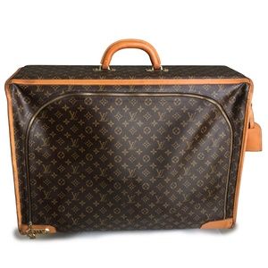 Louis Vuitton Large Monogram Suitcase Luggage with Combination Lock & ID Vintage